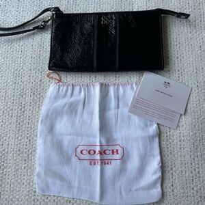 Coach Black Wristlet